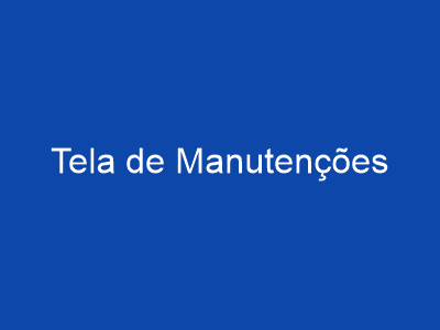 Screenshot do aplicativo de manutenção de tratores